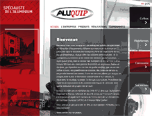 Tablet Screenshot of aluquip.com
